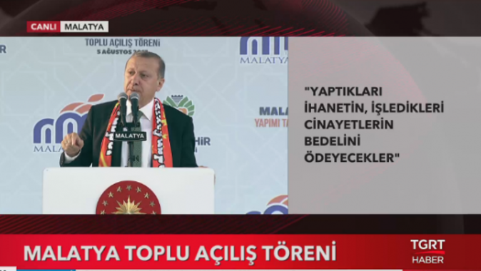 Cumhurbaşkanı Erdoğan: Darbeciler 2 çeşit elbise giyecek