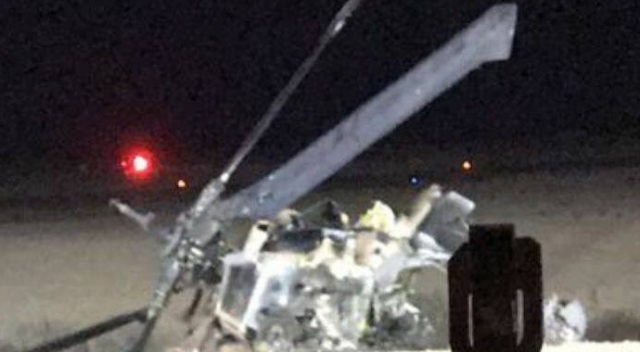 İsrail&#039;e ait askeri helikopter düştü