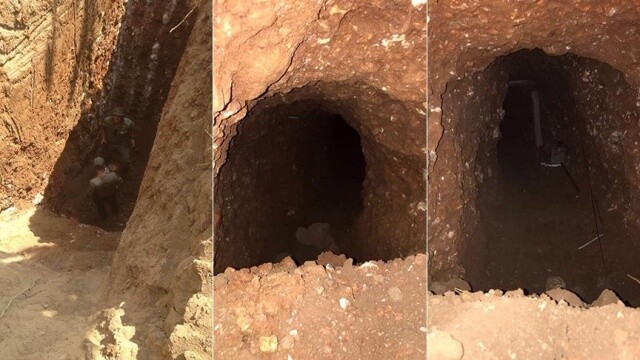 Nusaybin&#039;de teröristlerce kazılan tünel bulundu