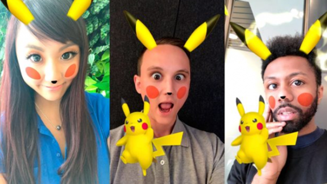 Snapchat&#039;e Pikachu filtresi geldi