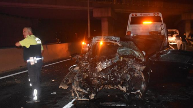 Tekirdağ&#039;da zincirleme trafik kazası: 1 ölü