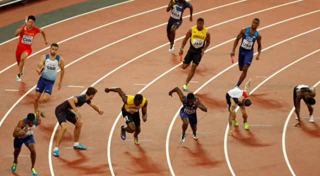 Usain Bolt son yarışını tamamlayamadı