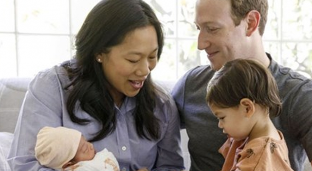 Zuckerberg ikinci kez baba oldu