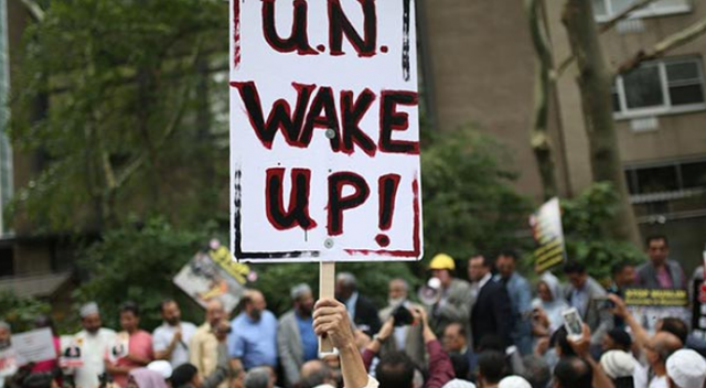 Arakanlı Müslümanlara yönelik katliam ABD&#039;de protesto edildi