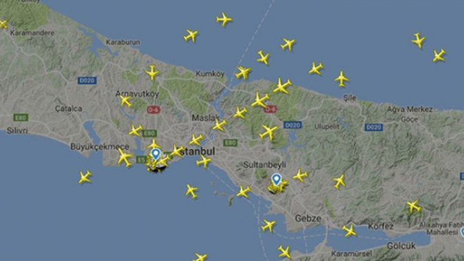 Atatürk Havalimanı&#039;nda uçuş yoğunluğu