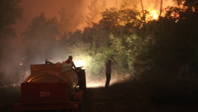 Bolu’da yangın 7 saattir sürüyor