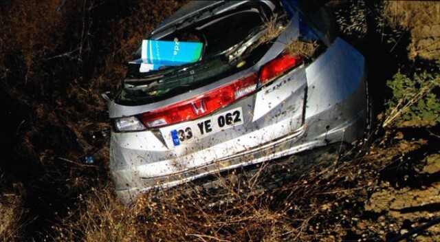 Konya&#039;da otomobil şarampole yuvarlandı: 8 yaralı