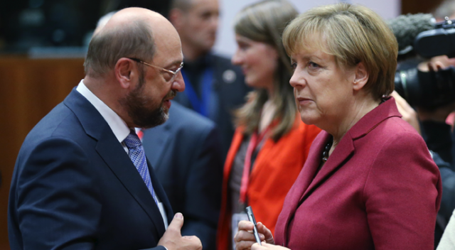 Merkel ile Schulz&#039;tan küstah Türkiye açıklaması!