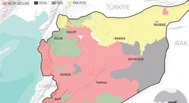 Suriye&#039;de harita değişti! PKK, ABD&#039;nin desteğiyle işgal bölgesini genişletti