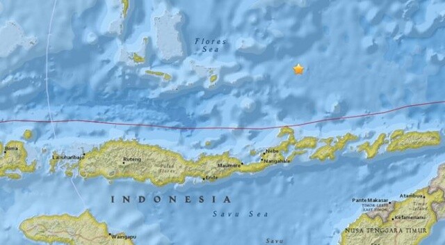 Banda denizinde 6.7 büyüklüğünde deprem oldu