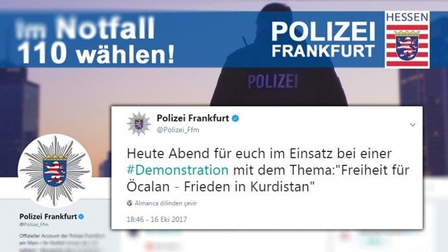 Frankfurt Başkonsolosluğundan polise &#039;PKK&#039; tepkisi