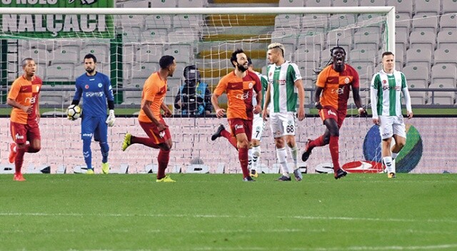 Galatasaray ligde Konya&#039;yı yıktı, üst üste 4. maçını kazandı