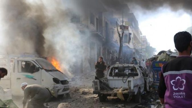 İdlib&#039;de pazar yerine hava saldırısı