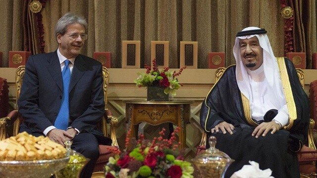İtalya Başbakanı Gentiloni, Suudi Arabistan&#039;da