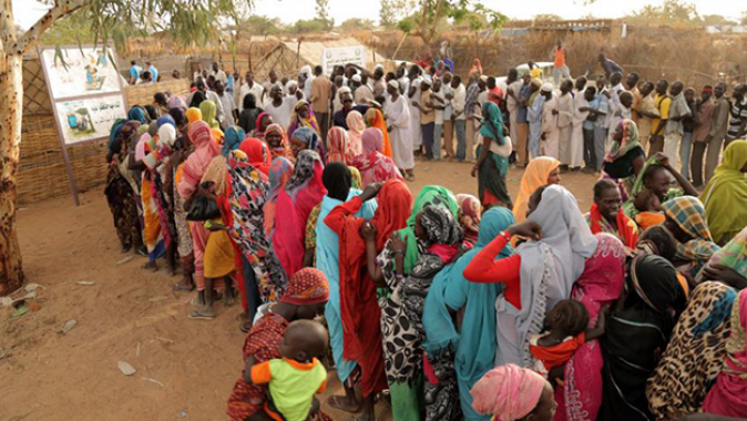 Sudan&#039;da 66 bin sığınmacıya gıda yardımı yapıldı