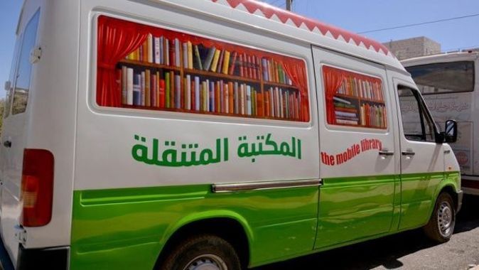Suriye&#039;de çocuklara gezici kütüphane