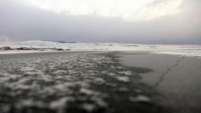 Aktaş gölü dondu