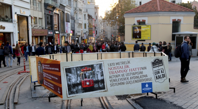Beyoğlu ve İstiklal&#039;deki altyapı çalışması sürüyor