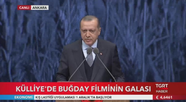 Cumhurbaşkanı Erdoğan “Buğday” filminin galasına katıldı