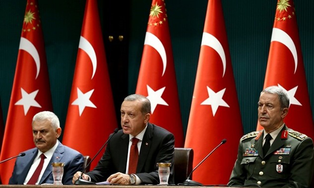 Cumhurbaşkanı Erdoğan, Yıldırım ve Akar görüşmesi sona erdi