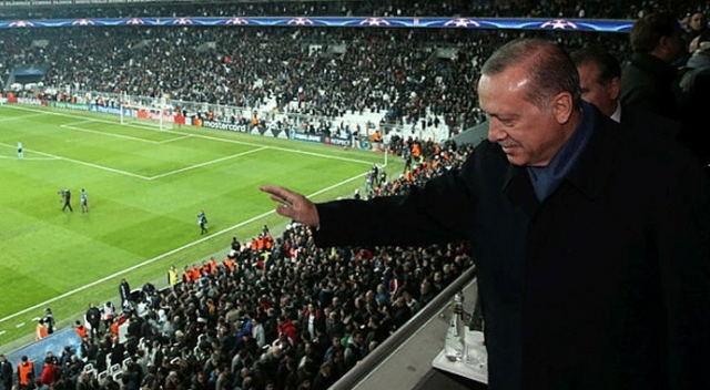 Erdoğan, Beşiktaş-Porto maçını izledi