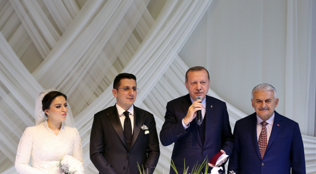 Erdoğan ve Yıldırım nikâh törenine katıldı