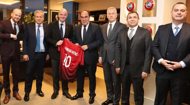 FIFA Başkanı Gianni Infantino&#039;dan TFF&#039;ye ziyaret!