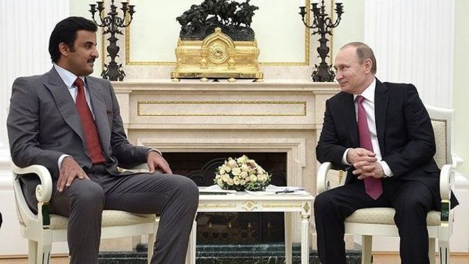 Katar Emiri ile Putin telefonda görüştü