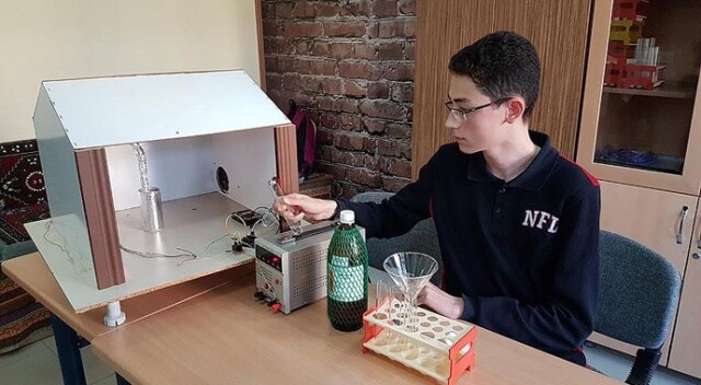 Liseli genç zehirli gazı temizleyen cihaz geliştirdi