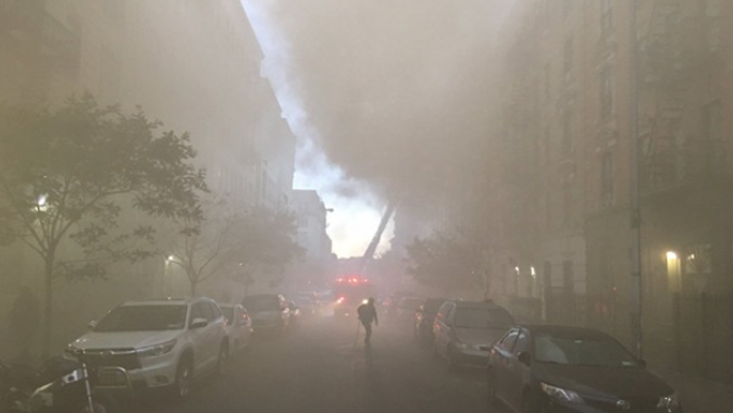 New York&#039;ta dev yangın