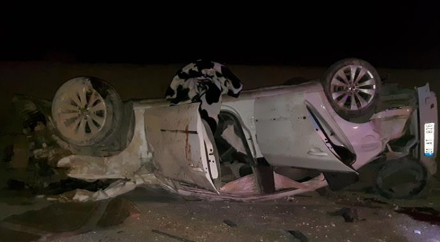 Şanlıurfa&#039;da otomobil devrildi: 5 yaralı