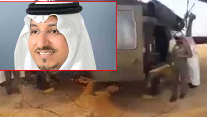 Suudi prens helikopter kazasında hayatını kaybetti