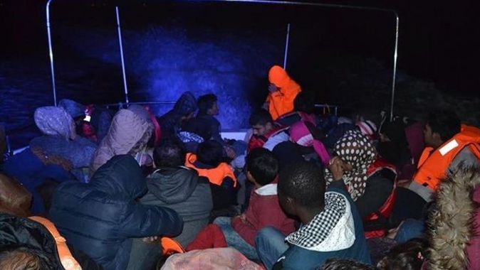 Yunan adalarına geçmeye çalışan 114 yabancı uyruklu yakalandı