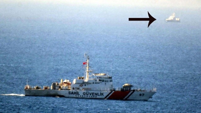 Yunan sahil güvenlik botu Kardak&#039;a yaklaşamadı