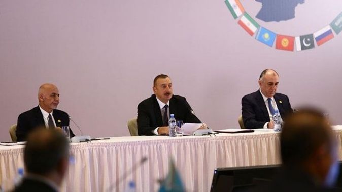 Aliyev: Afganistan&#039;ın güvenlik tehditlerine ortak cevap vermeliyiz