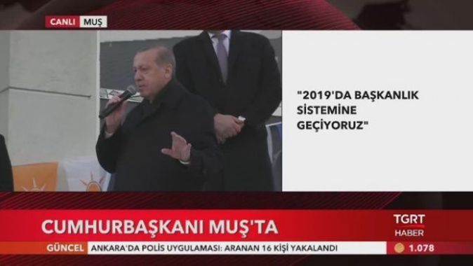 Cumhurbaşkanı Erdoğan: Binden fazla terörist etkisiz hâle getirildi