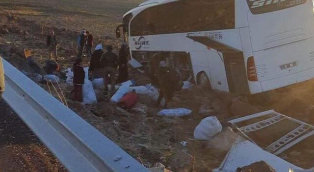 Diyarbakır&#039;da yolcu otobüsü şarampole uçtu: Çok sayıda yaralı var