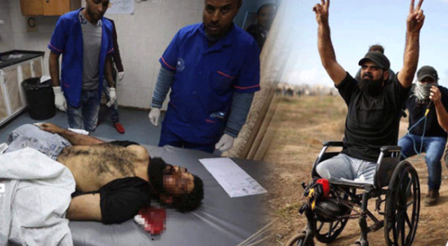 Engelli bir Filistinli, keskin nişancı tarafından başından vurularak şehit edildi