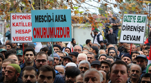 Erdoğan&#039;ın memleketi Kudüs için ayakta