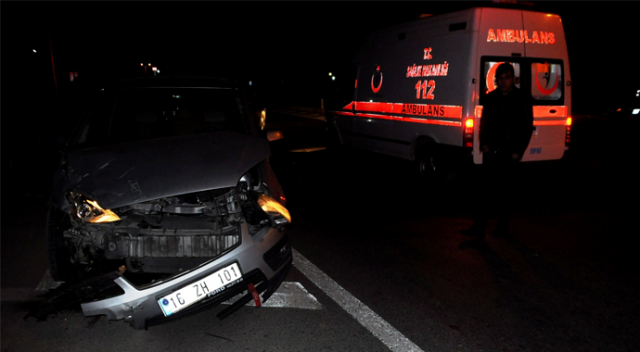 Konya&#039;da otomobiller çarpıştı: 1 yaralı