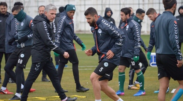 Konyaspor, Guimares maçının Konya’daki son çalışmasını yaptı