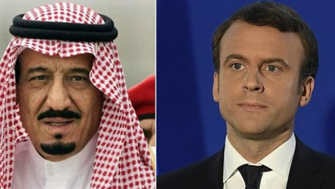 Kral Selman ve Macron telefonda görüştü