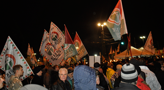 Macaristan&#039;da hükûmet karşıtı eylem