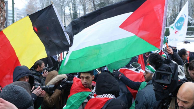 Netanyahu, Brüksel&#039;de protesto edildi