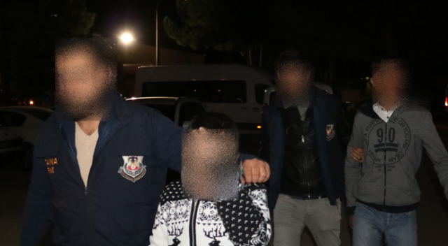 Polis karakoluna EYP atan 3&#039;ü çocuk 5 kişi yakalandı