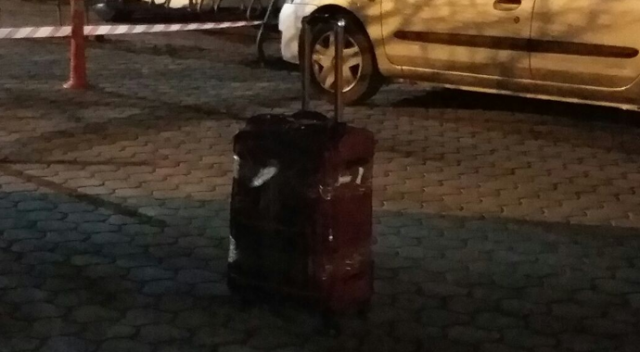 Terminal yakınındaki bavul polisi alarma geçirdi