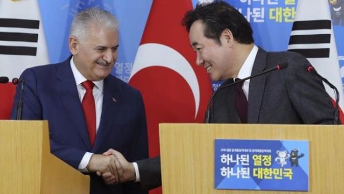 Yıldırım, Güney Kore Başbakanı Lee Nak-Yeon ile görüştü