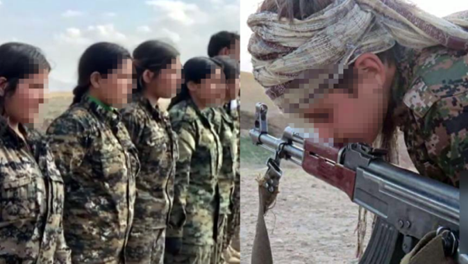 Afrin&#039;de PKK çocukları silah altına alıyor