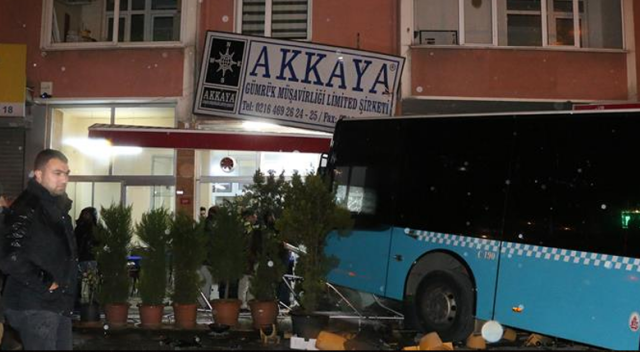Ataşehir&#039;de otobüs kazası: 6 yaralı