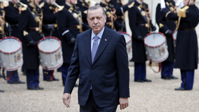 Cumhurbaşkanı Erdoğan, Elysee Sarayı&#039;nda